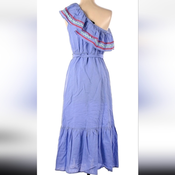 J.Crew Waist Tie Ruffle Dress with Ricrack XS - Picture 3 of 3